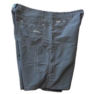 Kuhl Mens 38 Gray Cargo Shorts Hiking Outdoors Stretch Lightweight Gorpcore Wick